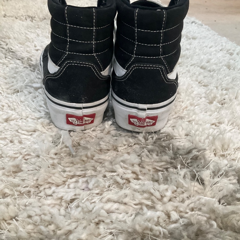 VANS Women’s Filmore High-Top Platform Canvas Black/White Shoes Size 7 - Picture 6 of 8